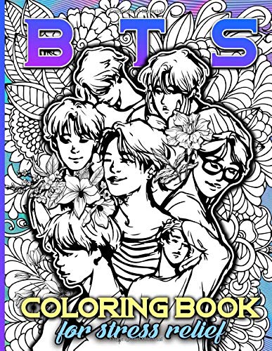 Bts Coloring Book: Bts Featuring Enchanting Coloring Books For Adults ...