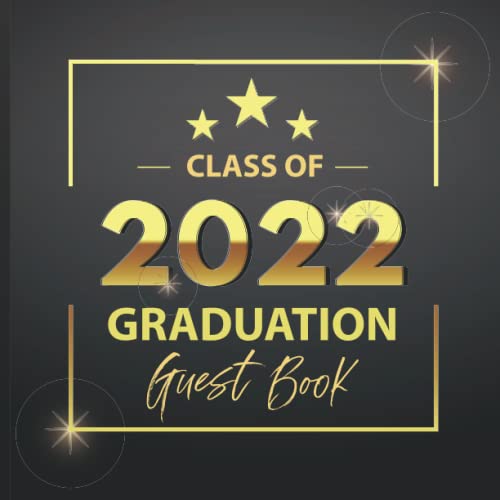 Class of 2022 Graduation Guest Book Sign In Autograph Keepsake Book