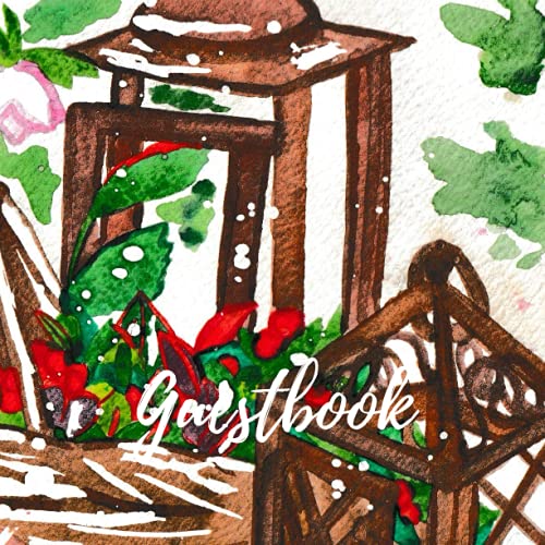 Guest Book Winter Garden Cabin Guestbook Guest Entry to our cabin Rustic display