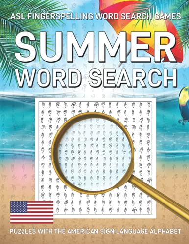 ASL Fingerspelling Word Search Games: Fun Challenging Large Print ...
