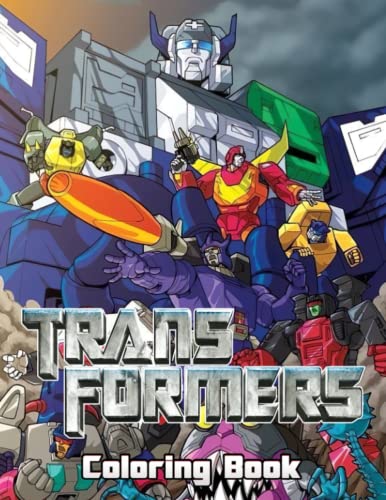 Transformer Coloring Book: Ultimate Unique For Boy Great Adult Books ...