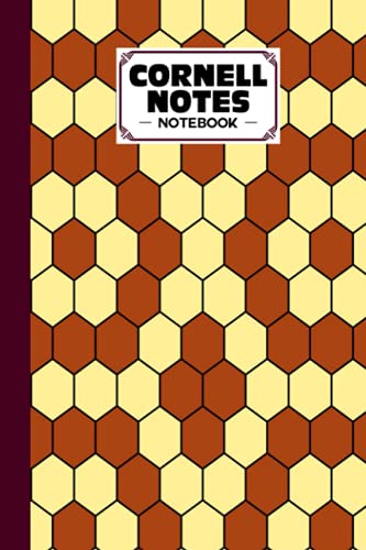 Cornell Notes Notebook: Hexagons Cover, Cornell Note Paper Notebook