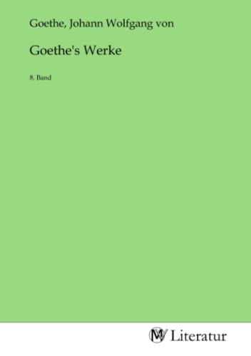 Goethe's Werke book cover