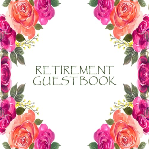 Retirement Guest Book Guestbook For Retirement, Keepsake Memory Book, Guest Book For Retirement