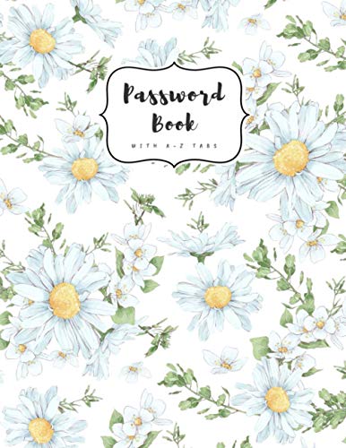 Password Book with A-Z Tabs: 8.5 x 11 Internet Password Logbook with ...