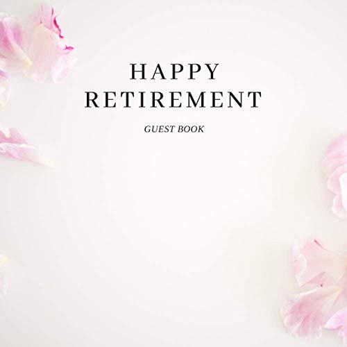 happy retirement guest book Guestbook for retirement message book