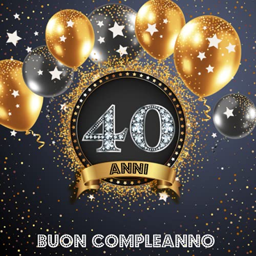 Libro Degli Ospiti Per 40° Compleanno Con Cornice Oro Rosa – Regalo Personalizzato Con Biglietto Per Soldi, Formato A3 - 2