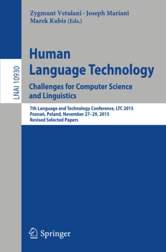 Human Language Technology. Challenges for Computer Science and ...