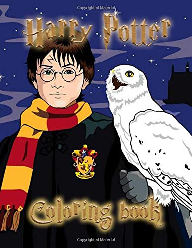 Harry Potter Coloring Book: Great Coloring Book for Kids Ages 3 - 9 ...