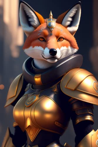 Armored Fox Ready For Battle: 120 Lined Pages | Notebook & Planer | 6x9 ...