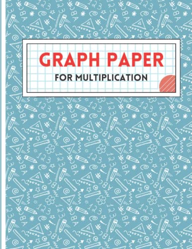 Graph paper for Multiplication: Math Large Graph Paper notebook for ...