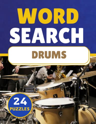 Drums Word Search: Themed Activity Puzzle Book|Large Print Challenging ...