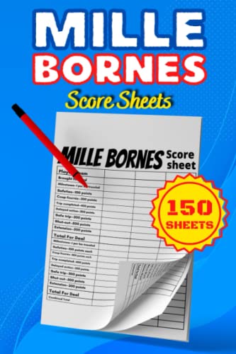 Mile Bornes Score Sheets: Mile Bornes The French Auto Race Card Game ...