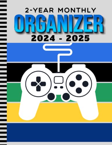 2-Year Monthly Organizer 2024-2025: 8.5x11 Large Dated Monthly Schedule