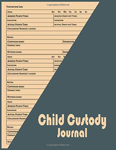 Child Custody Journal: Record Diary for Custody Battles and Visitation ...