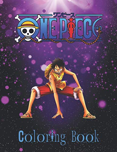 One Piece Coloring Book: 100+coloring pictures for kids and adults with