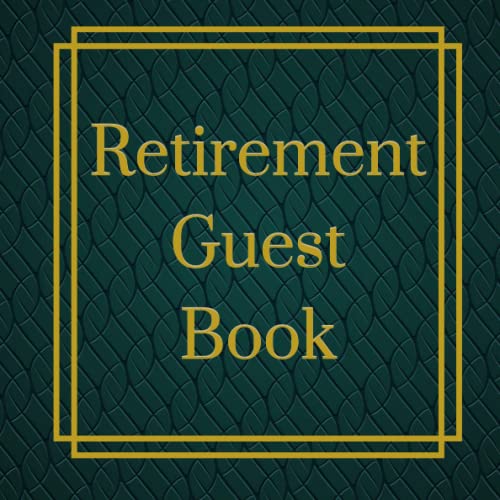 Retirement Guest Book Keepsake and Guest Book for Messages, Retirement