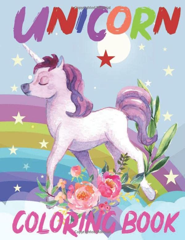 Unicorn Coloring Book: Unicorn Coloring Book, Unicorn Lover Coloring Book, Unicorn Book for kids ...