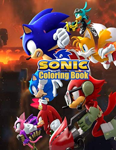 SONIC Coloring Book: Over 50 Illustrations Drawing Art 8.5 x 11" pages ...
