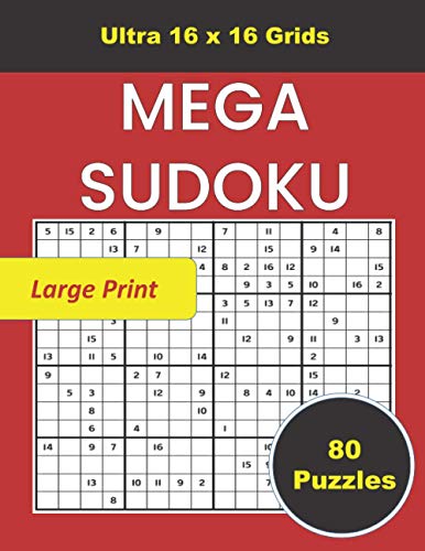 Mega Sudoku: Easy Sudoku Puzzle Book For Adults Large Print by Haldeman ...