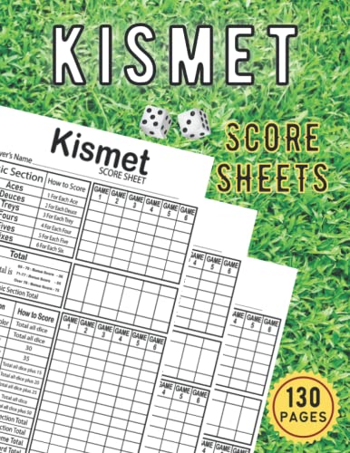 Kismet Score Sheets: Large Score Pads For Scorekeeping – Kismet Score ...