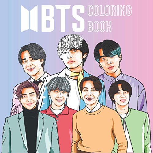 BTS Coloring Book: Amazing Illustrations of BTS, relaxing and great for ...