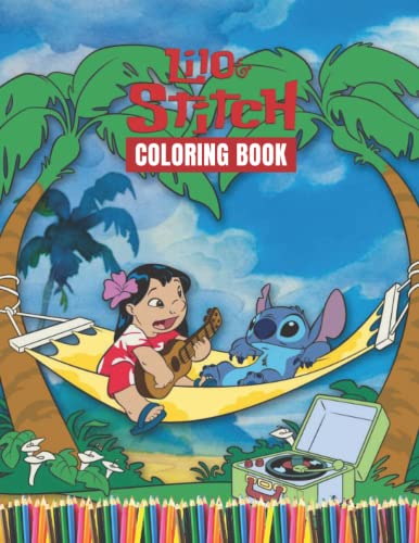 Liló & Stitch Coloring Book: JUMBO Liló & Stitch Colouring Book For Children, Amazing Colouring ...