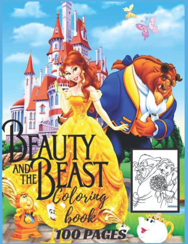 Beauty' and Th'e Beast Coloring Book: A deeply romantic coloring book