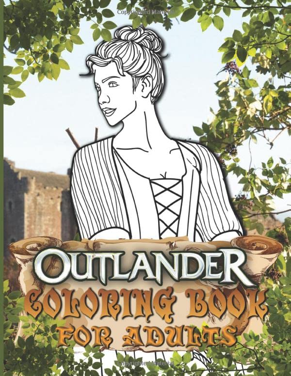 Outlander Coloring Book: Beautiful Simple Designs Outlander Adult