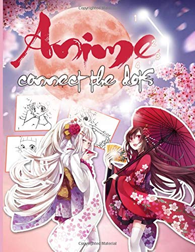 Anime Connect The Dots: Anime Great Gift Activity Dot-to-dot Coloring ...