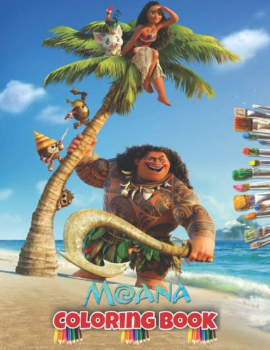 Moanà Coloring Book: JUMBO Moanà Colouring Book For Children, Amazing Colouring Book For Boys ...
