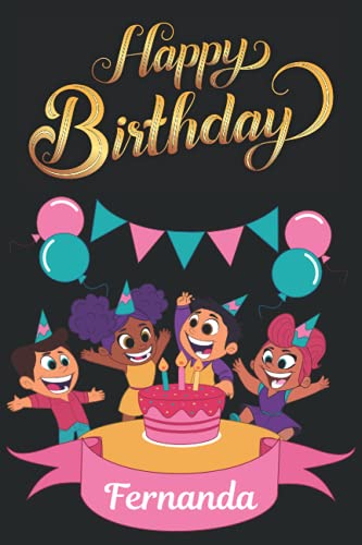 Happy Birthday Fernanda: Fernanda Birthday Journal | Lovely Notebook