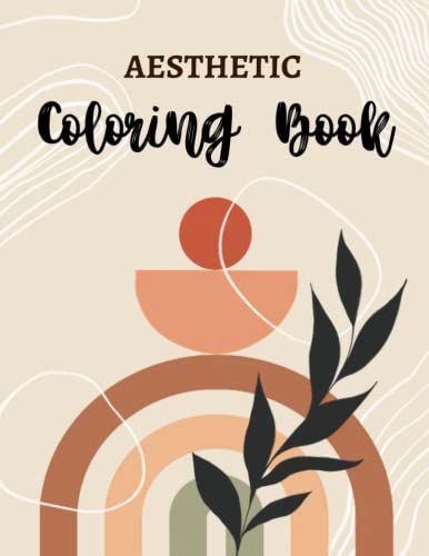 Aesthetic Coloring Book: Bohemian Style, 50 Unique Designs, Simple ...