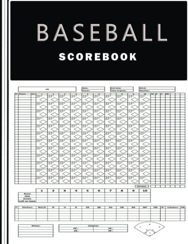 baseball scorebook: baseball/softball scorekeeping ,baseball record ...