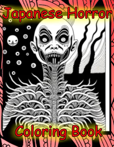 Japanese Horror: Adult Coloring book, inspired by Japanese horror manga ...