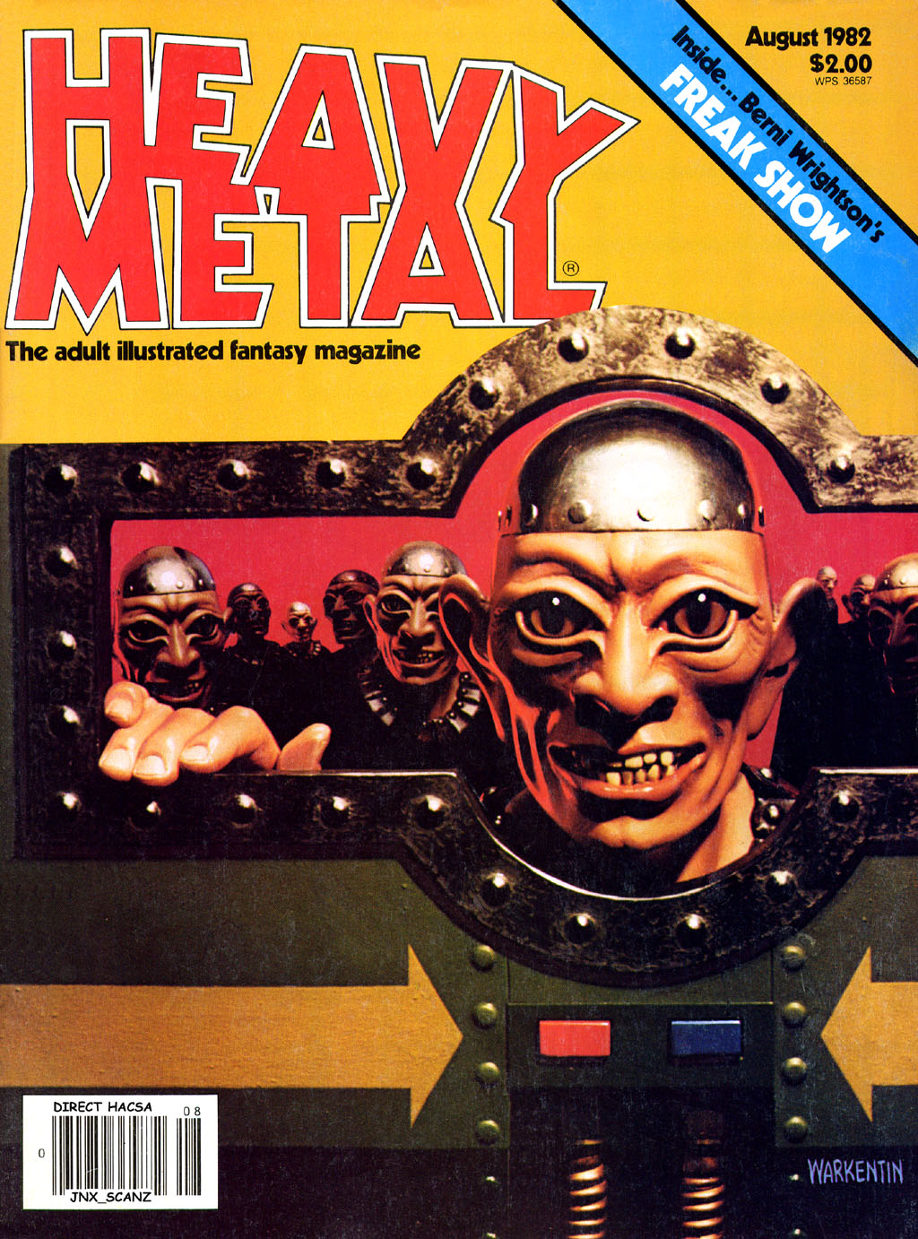 Heavy Metal, August 1982 book cover