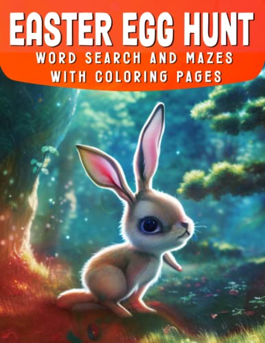 Easter Egg Hunt: Word Search and Mazes with Coloring Pages | Easter fun ...
