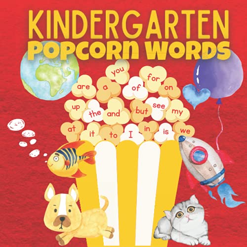 Kindergarten Popcorn Words Sight Words for Kindergarteners
