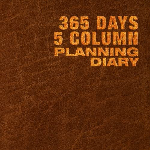 365 Days 5 Column Planning Diary Stunning Undated Flexible 5 Person