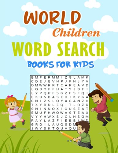 World Children Word Search Books for Kids: Large Print Easy Puzzle for ...