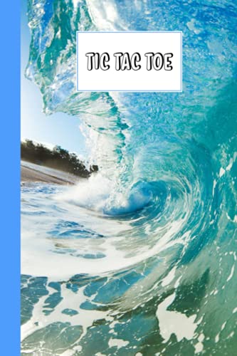 Tic Tac Toe: Games Fun Activities for Kids With Sea Waves Cover Design ...