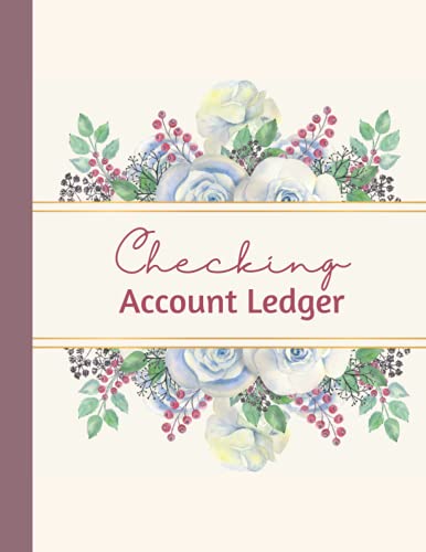Checking Account Ledger: Accounting ledger book with numbered pages ...
