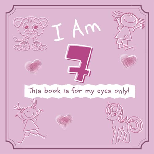 7 Year Old Girls Notebook and sketchbook A book filled with 100 pages of alternating lined and