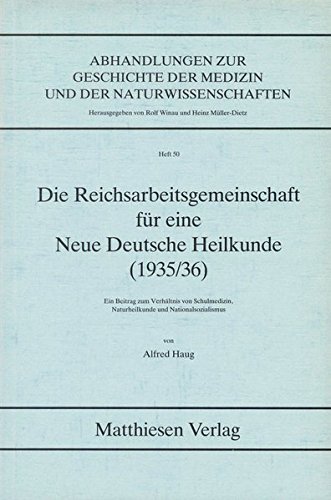 Die Reichsarbeitsgemeinschaft für eine neue deutsche Heilkunde, 1935/36