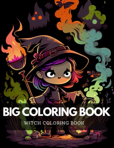Big coloring book : Witch coloring book: 20 witch coloring pages for ...