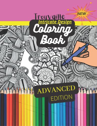 Intricate Design Advanced Adult Coloring Book: Mandalas, Animals ...