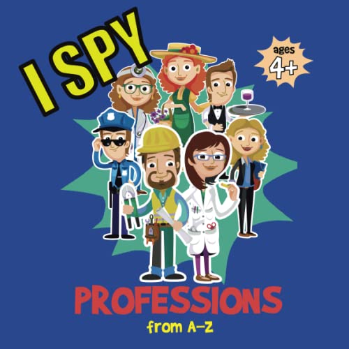 I Spy Professions From AZ. I Spy Jobs. A Fun Activity and Guessing
