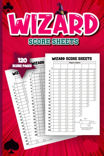 Wizard Score Sheets: 888 Large Score Pads For Scorekeeping, Wizard ...
