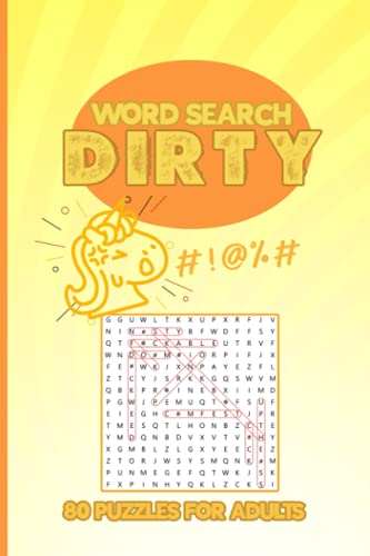 Dirty Word Search: 80 Cuss Word Search Puzzle With Solutions For Adults ...