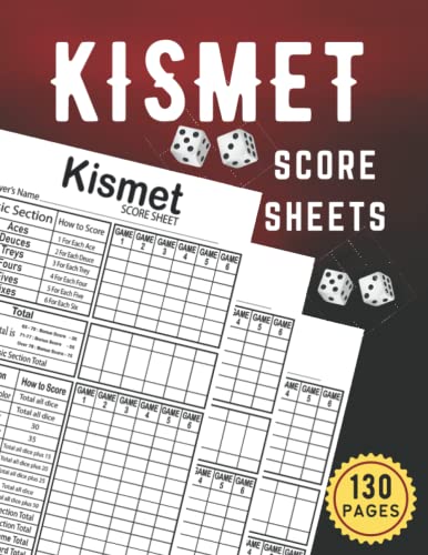 Kismet Score Sheets: Large Score Pads for Scorekeeping – Kismet Score ...